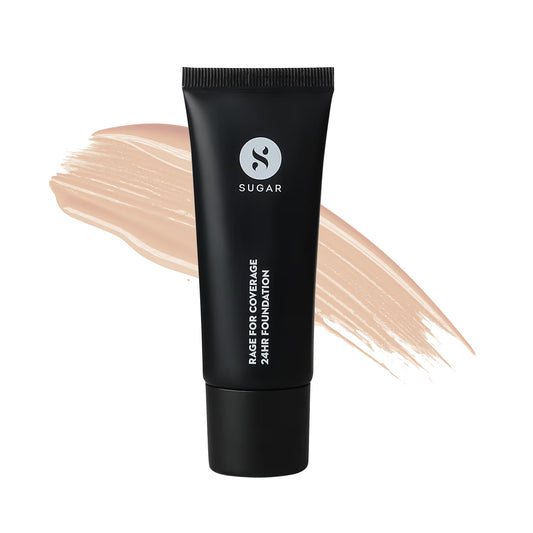 SUGAR Cosmetics SUGAR Cosmetics Rage For Coverage 24Hr Foundation - 07 Vanilla Latte (25ml) - Sparkling Fusion