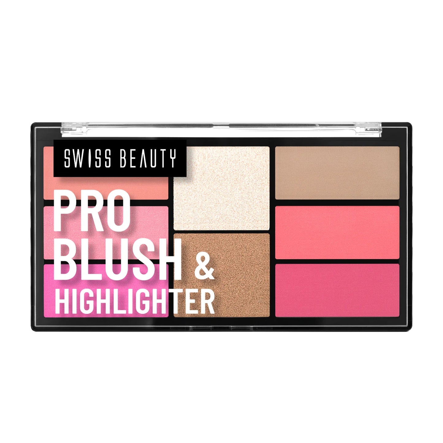 Swiss Beauty Pro Blusher & Highlighter Palette For Face Makeup | Shade-04, 18G