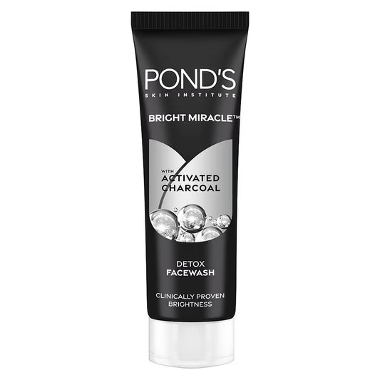 Ponds Pure Detox Anti-Pollution Purity Face Wash with Activated Charcoal (50g) - Sparkling Fusion