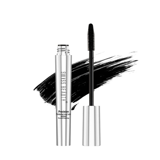 Swiss Beauty Waterproof Volume Precision Mascara | Smudge Proof Curling Mascara For Eye Makeup | Jet Black, 8.5Ml |