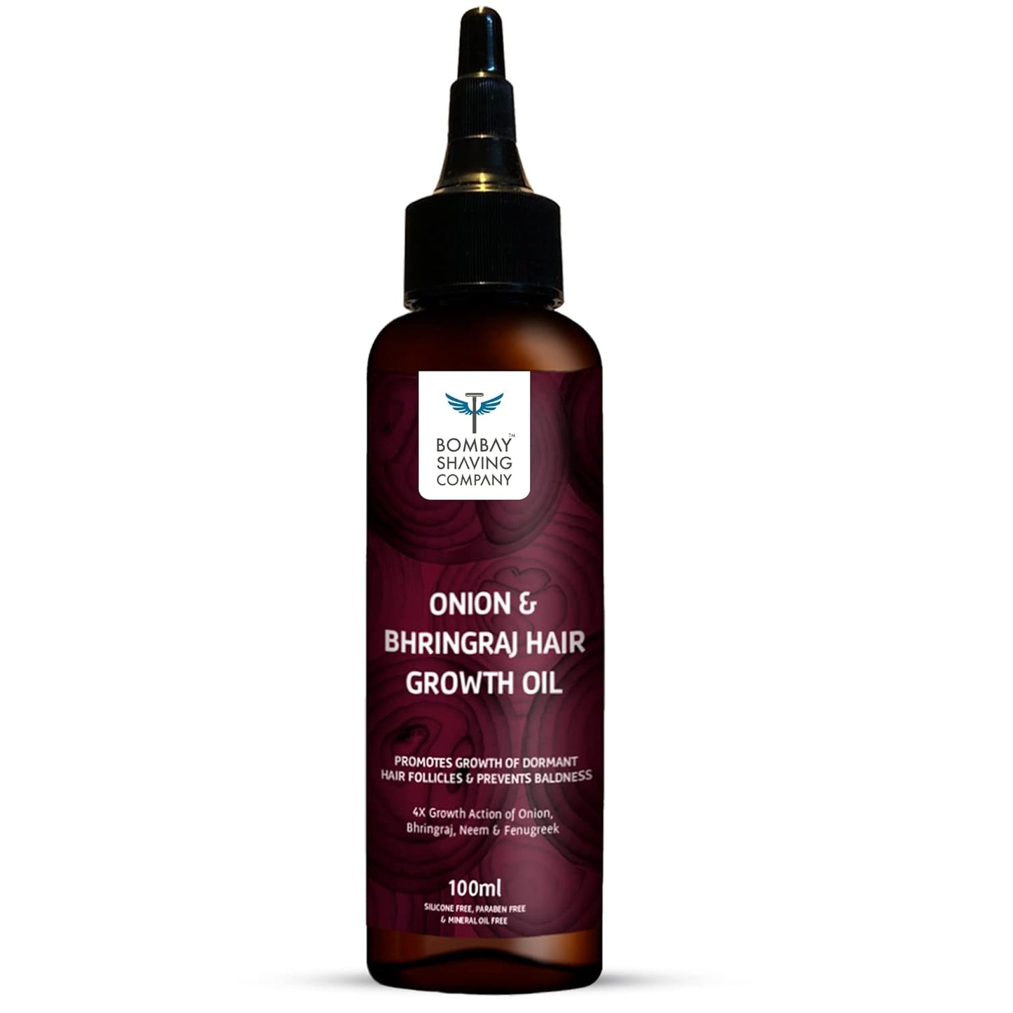 BOMBAY SHAVING COMPANY Onion and Bhringraj Hair Oil With 4X Growth Action -| 100 ml - Sparkling Fusion