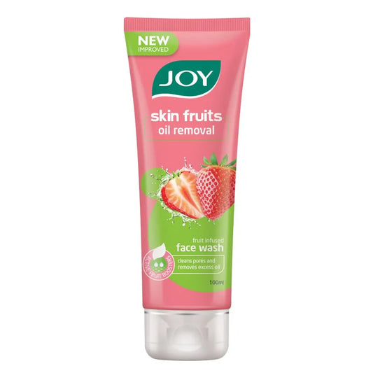 Joy Skin Fruits Oil Removal Fruit Infused Strawberry Face Wash - 100ml - Sparkling Fusion