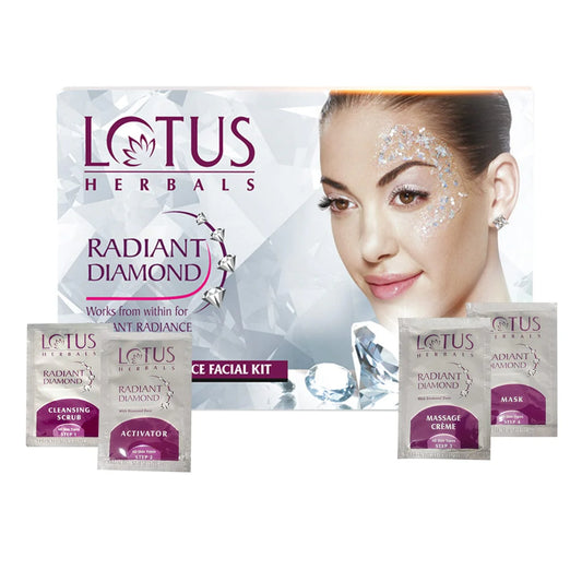 LOTUS RADIANT DIAMOND Cellular Radiance Salon Grade Single FACIAL KIT - Sparkling Fusion