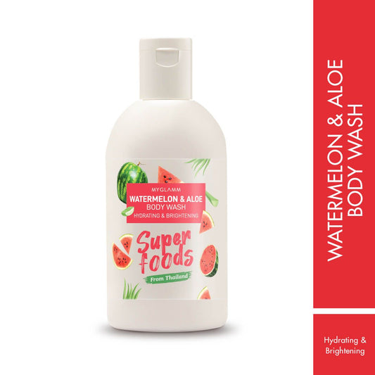 MyGlamm SUPERFOODS Watermelon & Aloe Body Wash 300ml - Sparkling Fusion