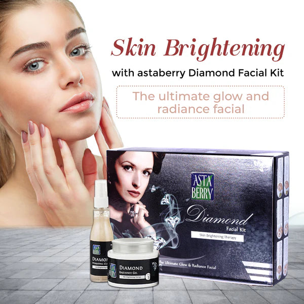 Astaberry Diamond Facial Kit | 6 Steps(570 gm) - Sparkling Fusion