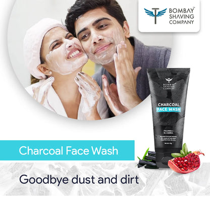 BOMBAY SHAVING COMPANY Charcoal Face Wash - 45gm - Sparkling Fusion