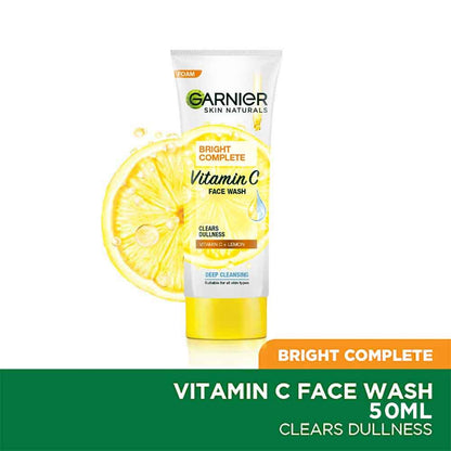 Garnier Bright Complete Vitamin C Facewash, 50g - Sparkling Fusion