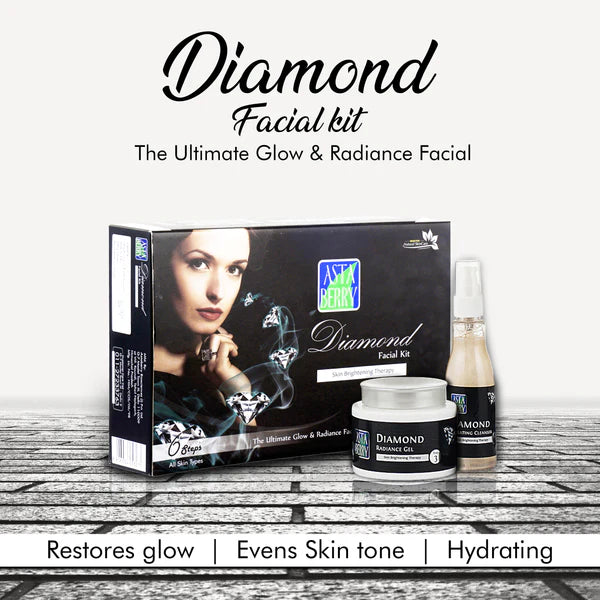 Astaberry Diamond Facial Kit | 6 Steps(570 gm) - Sparkling Fusion