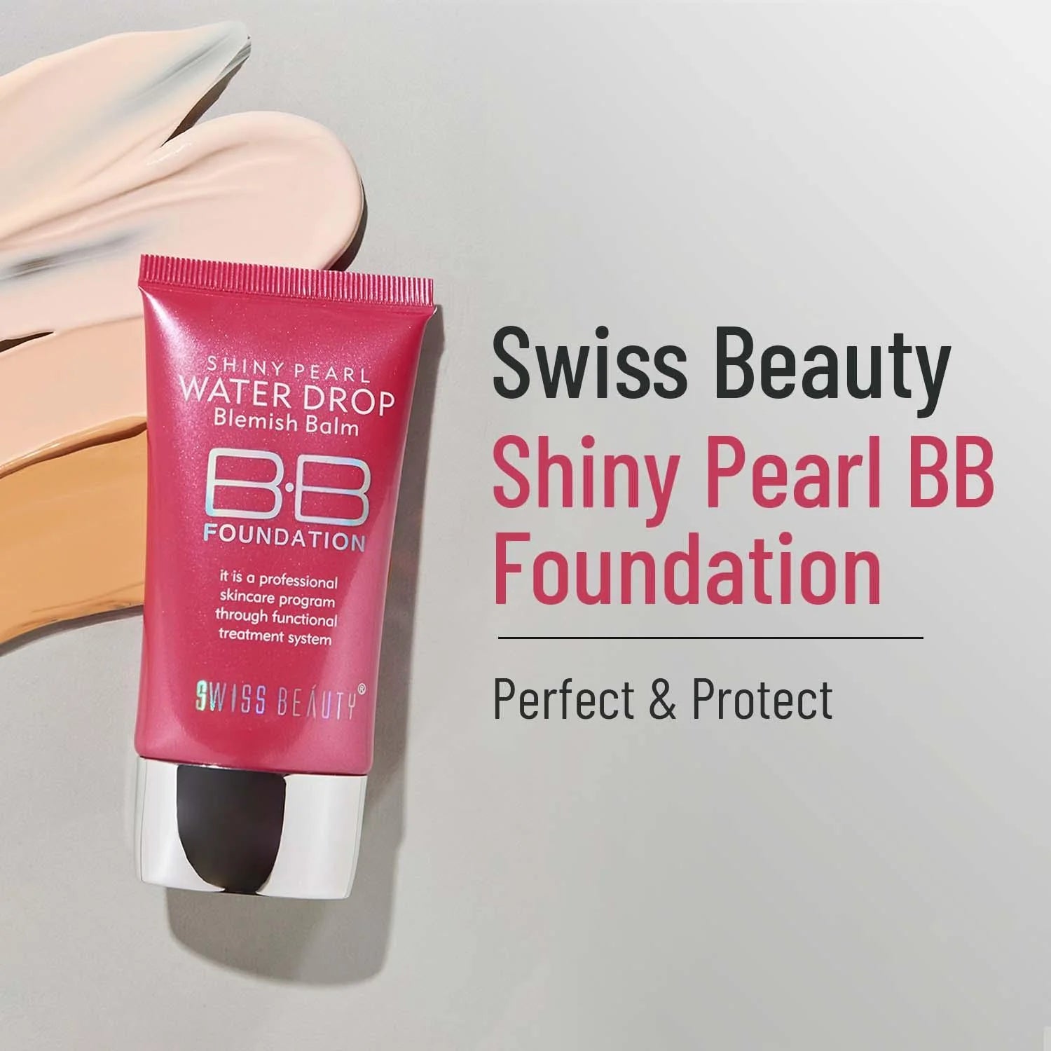 SWISS BEAUTY Shiny Pearl BB Foundation Shade No.03 — 3 - Sparkling Fusion