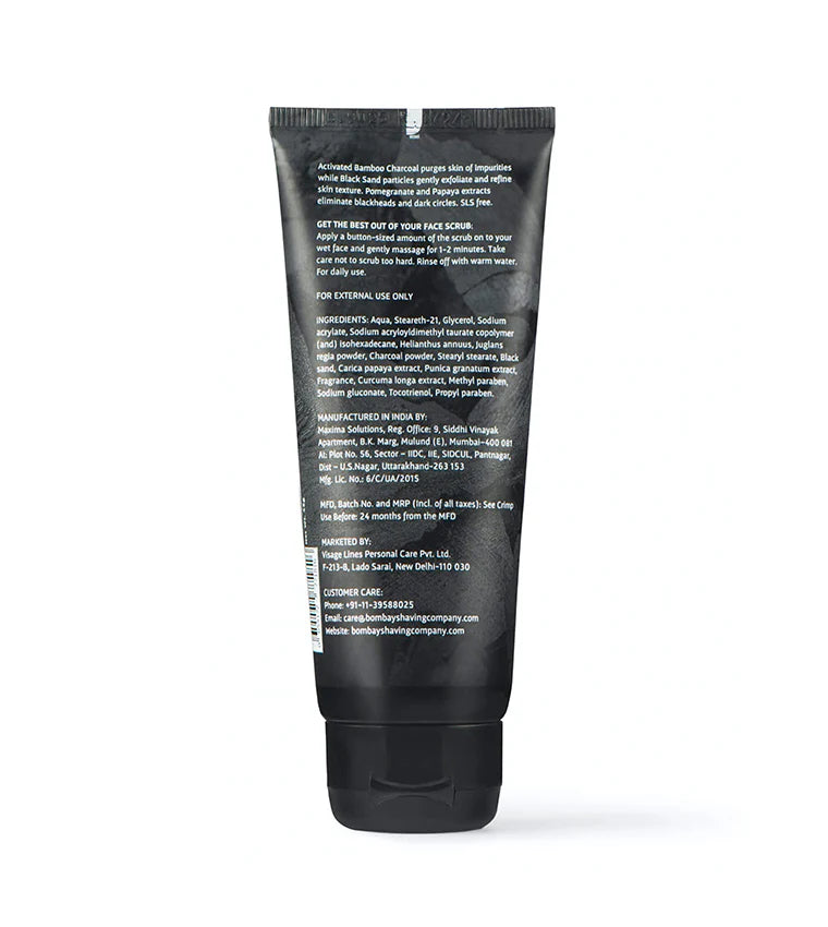 BOMBAY SHAVING COMPANY Charcoal Face Wash - 45gm - Sparkling Fusion