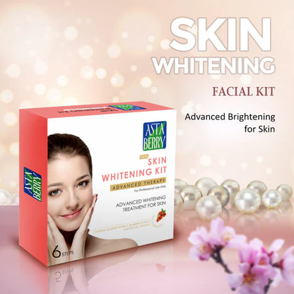 Astaberry Skin Whitening Facial Kit | 6 Steps 12 Pouch Set - Sparkling Fusion