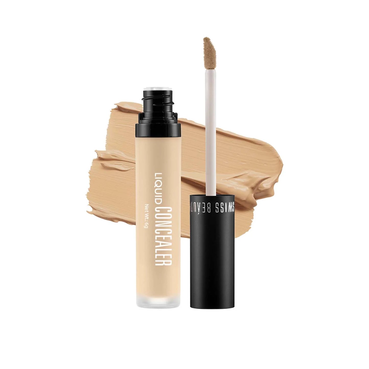 SWISS BEAUTY Liquid Concealer - Shade No. 02 — Sand-Sable - Sparkling Fusion