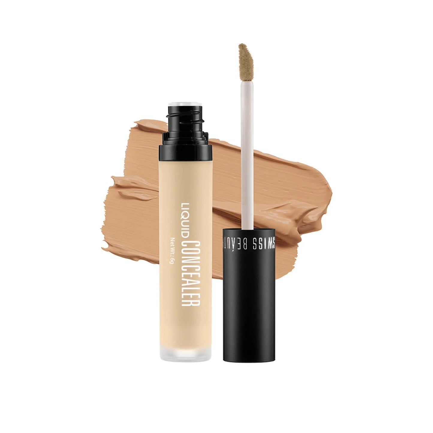 SWISS BEAUTY Liquid Concealer - Shade No. 04 — Medium-Beige - Sparkling Fusion