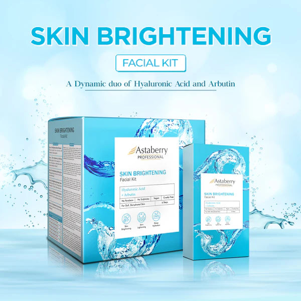 Astaberry Professional Skin Brightening Facial kit | 6 Steps Single Use - Sparkling Fusion