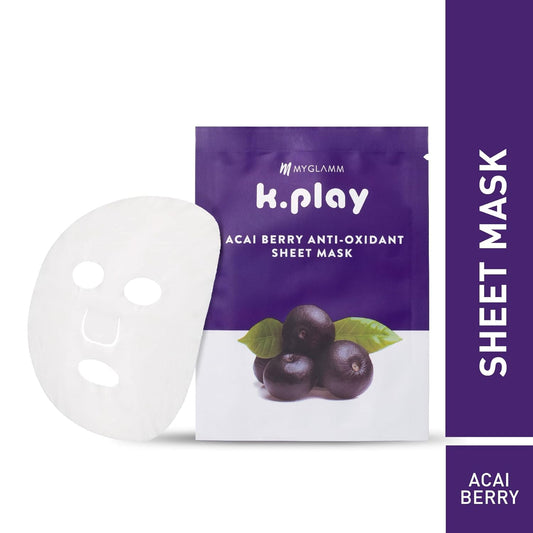 MyGlamm K.Play Acai Berry Anti-Oxidant Sheet Mask - Sparkling Fusion